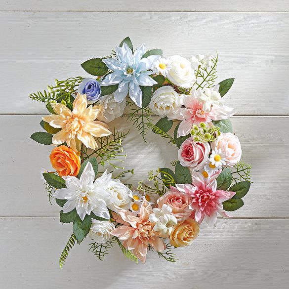 LED-Blumenkranz Pastell Eldo