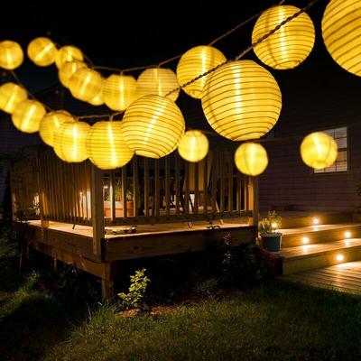 Linghhang - Weißes Licht) Solar-Lichterkette für den Außenbereich, 6 m, 30 LEDs, Laterne, Image