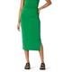 Amazon Essentials Damen Figurbetonter Rock aus mattem Jersey mit Raffung (Top separat erhältlich), Smaragdgrün, XS