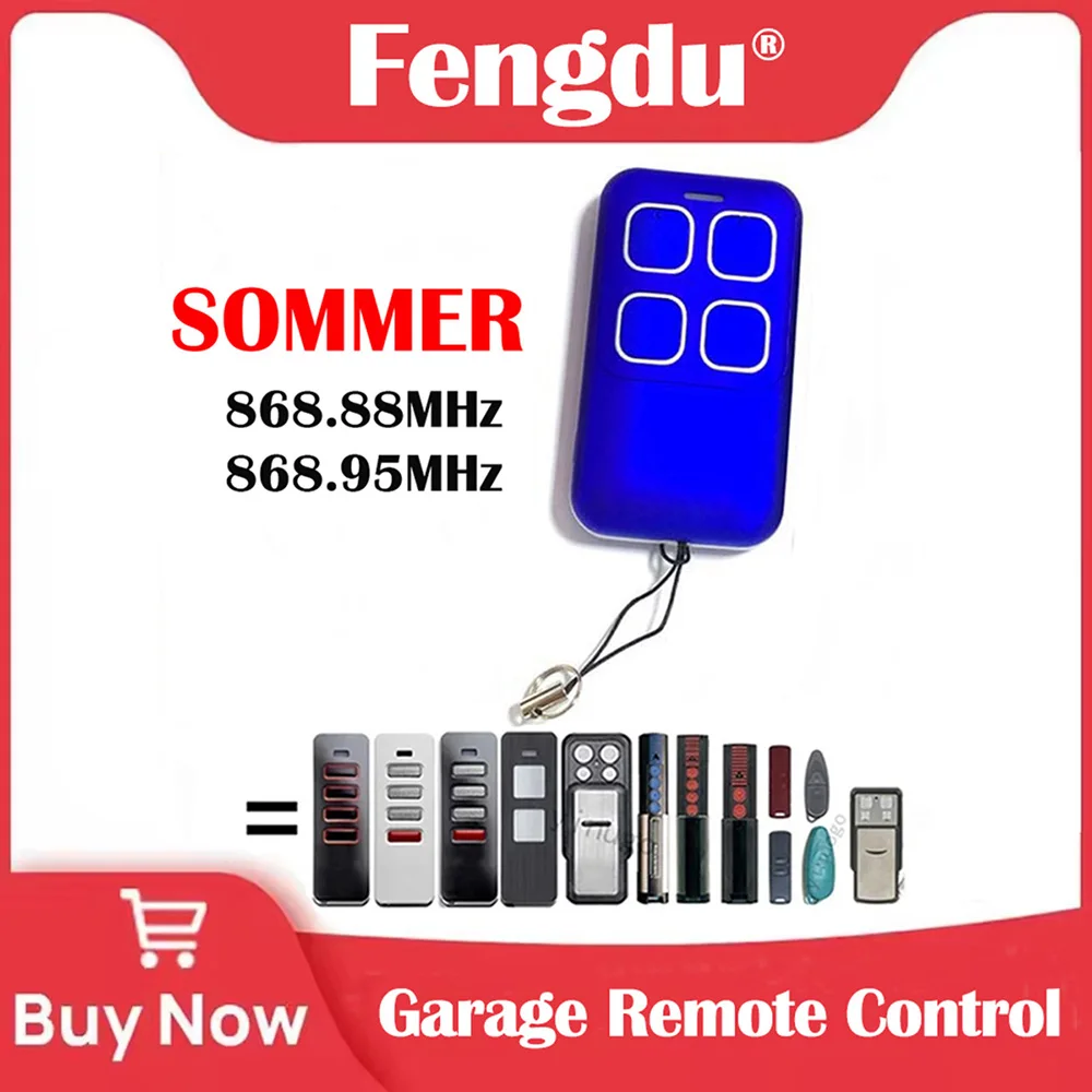 SOMMER PEARL VIBE SOMloq 4019V000 4019V001 4019V003 4019V021 TX55-868-4 Garagentor-Fernbedienungsöffner Image