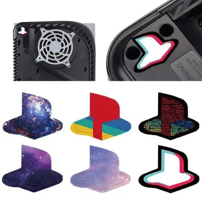 Logo-Aufkleber für ps5-Konsole Undercover-Aufkleber für Playstation-Logo-Aufkleber Selbst klebendes Image