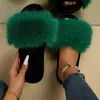 Mode Pelz Hausschuhe Frauen Rutschen lässig flache Low Heels Schuhe für Frauen Schuhe solide pelzigen Pelz Hausschuhe plus Größe Zapatos Mujer