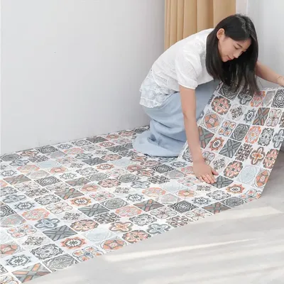 20cm/40cm 3d selbst klebende papel de parede Badezimmer fliesen wasserdichte Vinyls chrank Tapete Möbel Wanda uf kleber Image
