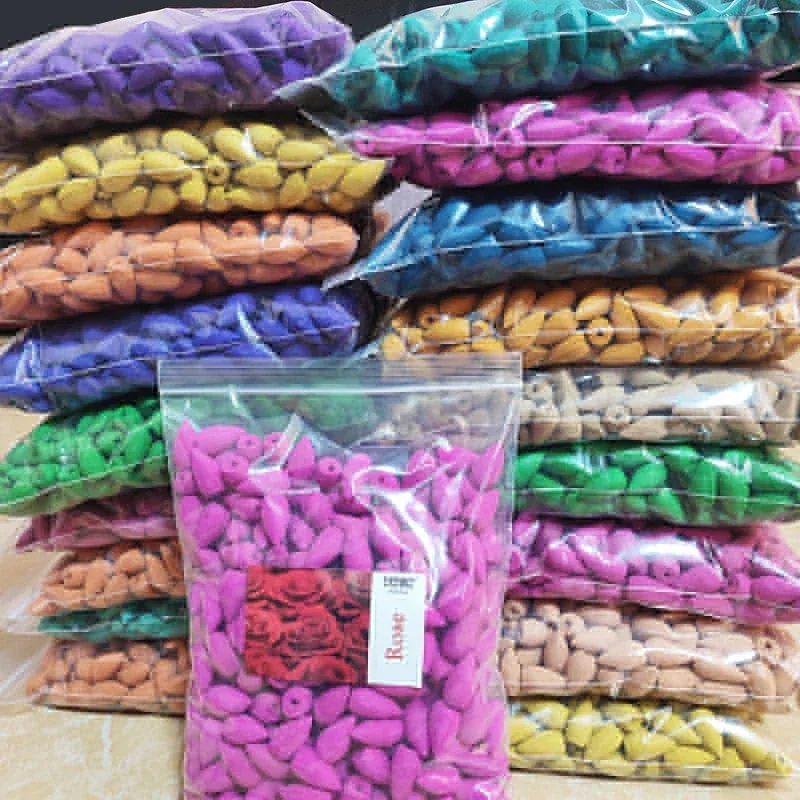 100 g ca. 60 Stück natürliche Rauch-Rückfluss-Räucherkegel, Sandelholz, Lavendel, für Reflux-Räuchergefäß, duftende Aromatherapie zu Hause Image