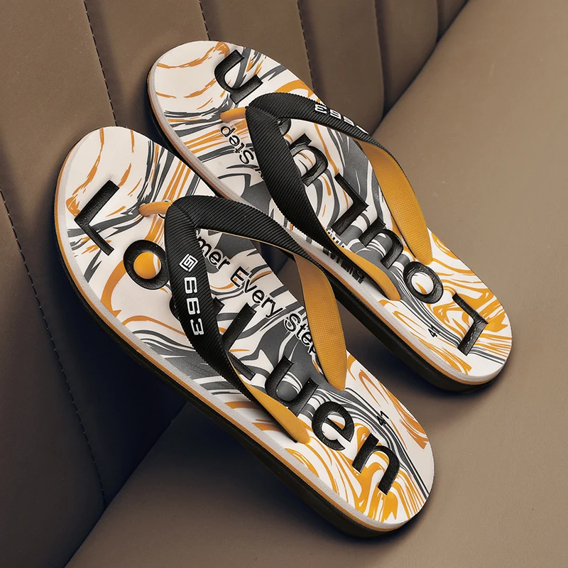 Herrenhausschuhe, Flip-Flops, Sommer-Herrenschuhe, atmungsaktive Schuhe, Strandhausschuhe, geeignet für Spaziergänge im Innen- und Außenbereich, Sommer