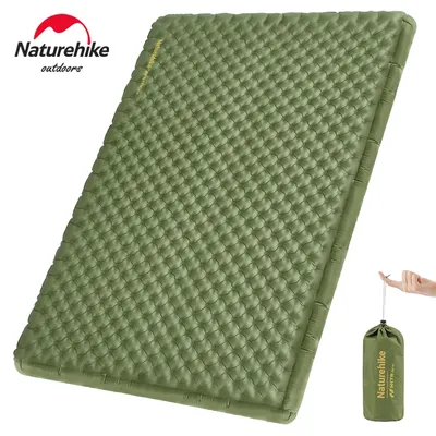 Naturehike Inflatable Mattress R Value 4.6 Inflatable Bed Outdoor Lightweight Double Camping Mat with Air Bag Sleeping Pads