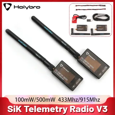 HolyBro SiK Telemetry Radio V3 100mW 433MHZ 915MHZ for APM Pixhawk Radiolink MINI PIX RC Drone