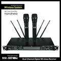 Sistema audio digitale a doppio canale con microfono dinamico wireless AD4D con doppio trasmettitore portatile per karaoke sul palco vocale dal vivo