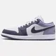 Scarpe da ginnastica da basket Nike Air Jordan 1 Low (viola/bianche) retrò da uomo 553558 -145
