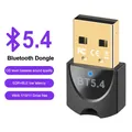 Adattatore Bluetooth per PC portatile Ricevitore dongle USB Bluetooth 5.4 per mouse wireless Tastiera Altoparlante Trasmettitore audio musicale