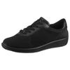 Sneaker ARA "LISSABON", Damen, Gr. 6 (39), schwarz, Textil, Glattleder, Lackleder, unifarben, sportlich, Schuhe, Freizeitschuh, Schnürschuh in Bequemweite G (= weit)