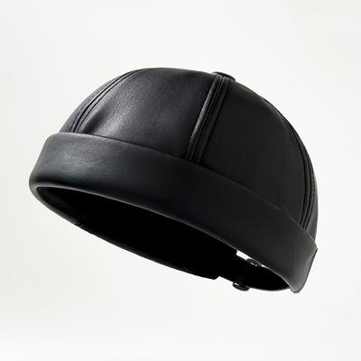 TEMU 1pc Pu Leather Solid Color Round Image