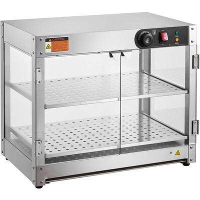 Mophorn - 2-stufiger kommerzieller Speisenwärmer, 800 w mit Licht für eine bessere Präsentation der Image