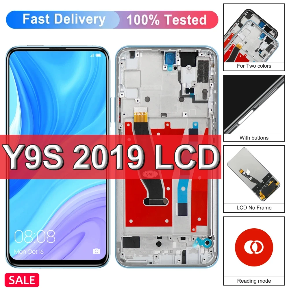 6.59 "Display Für Huawei Y9s LCD STK-L21 L22 LX3 LCD Touch Screen Digitizer Montage Für Huawei P Smart Pro 2019 LCD Image