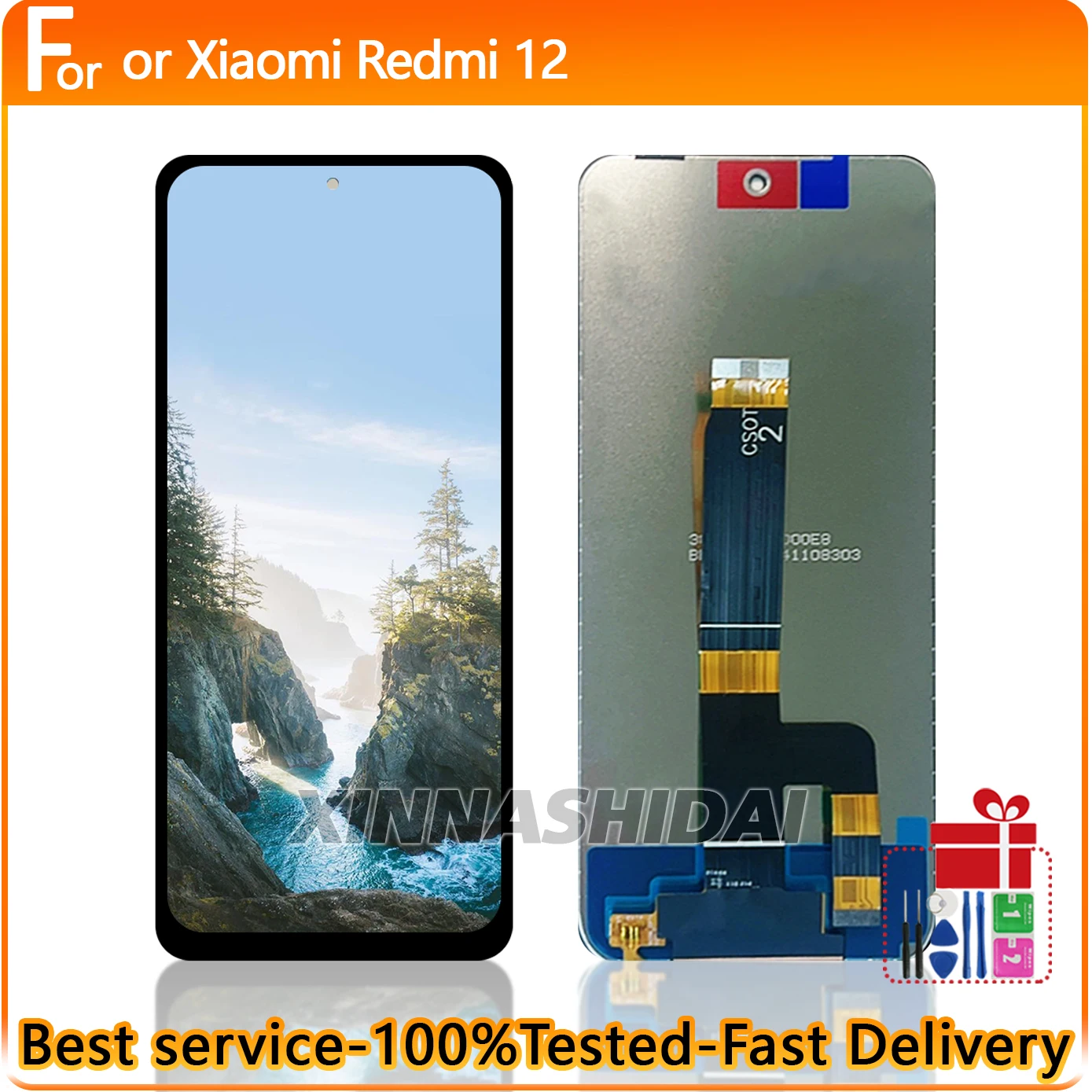 6,79 ''LCD Bildschirm Für Xiaomi Redmi 12 Display Touchscreen Digitizer Montage Ersatz Panel Für Xiaomi Redmi 12 Kein rahmen Image