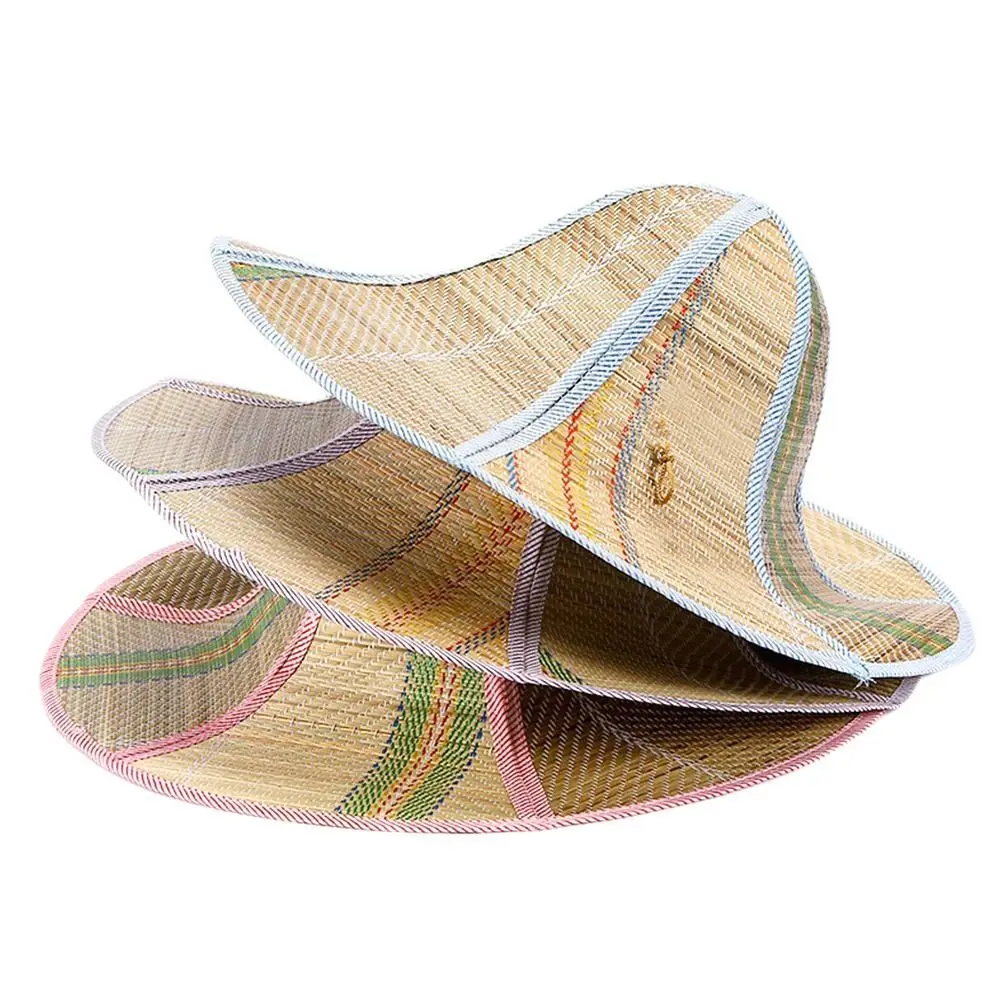 Faltbarer Strohhut für Damen und Herren, breite Krempe, Sonnenhut, universeller Sommerhut, UV-Schutzkappe, neue Strandkappe, Fischerkappe Image