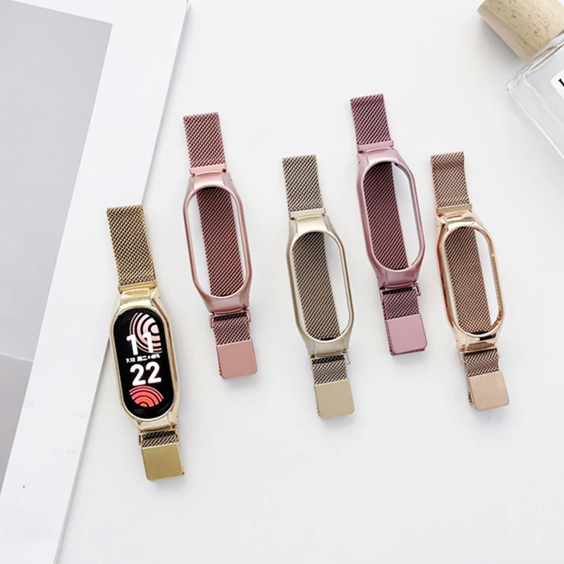 Armband für Xiaomi Mi Band 7 NFC-Armband Sport Milanese Loop-Armband Miband 7 Smartwatch Ersatzgürtel auf Mi Band 5 4 3 6 Image