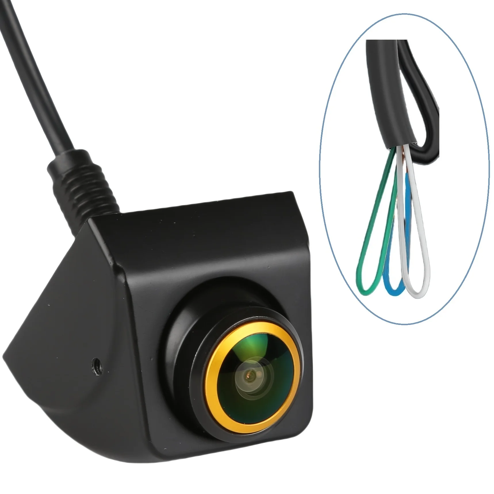 AHD 1080P NTSC Dual Switch Auto-Rückfahrkamera, Frontkamera, Fahrzeug-Rückfahrkamera, Auto-Rückfahrkamera, ohne Batterie Image