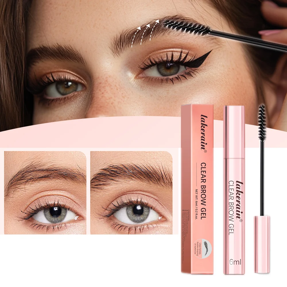 Augenbrauen-Styling-Gel, langlebig, wasserdicht, transparent, natürlich, farblos, schweißhemmend, klares Augenbrauen-Gel für Augenbrauenkosmetik Image
