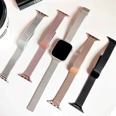 Für Apple Watch Magnetarmband 44 mm 40 mm 45 mm 41 mm 46 mm 42 mm 38 49 mm Metallarmband iWatch Image