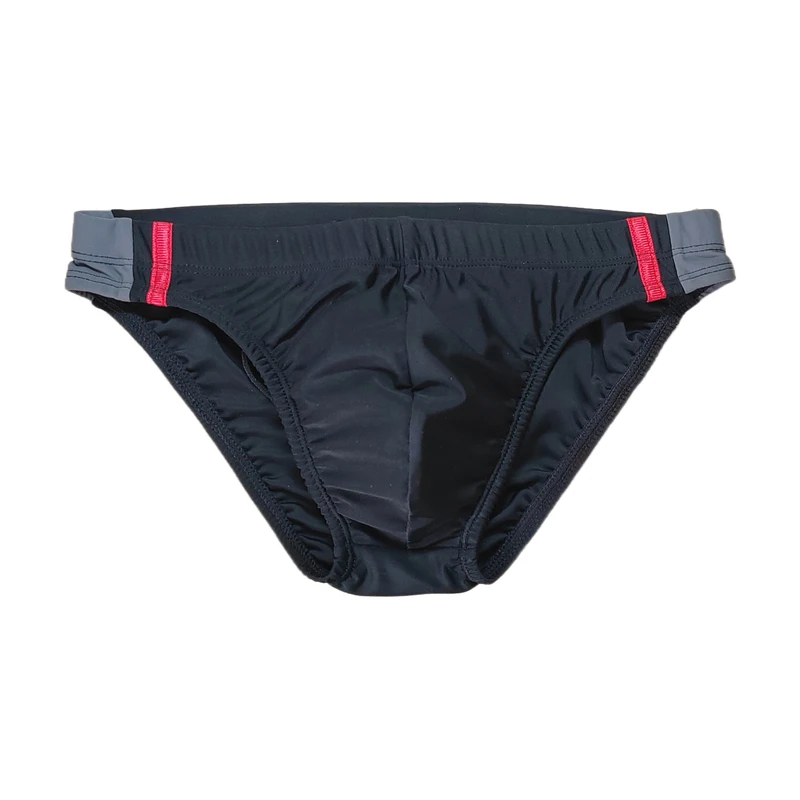 BOYTHOR Herren-Badehose, Patchwork, Farbkontrast, Basteln, Schnürung, Strand-Badehose Image