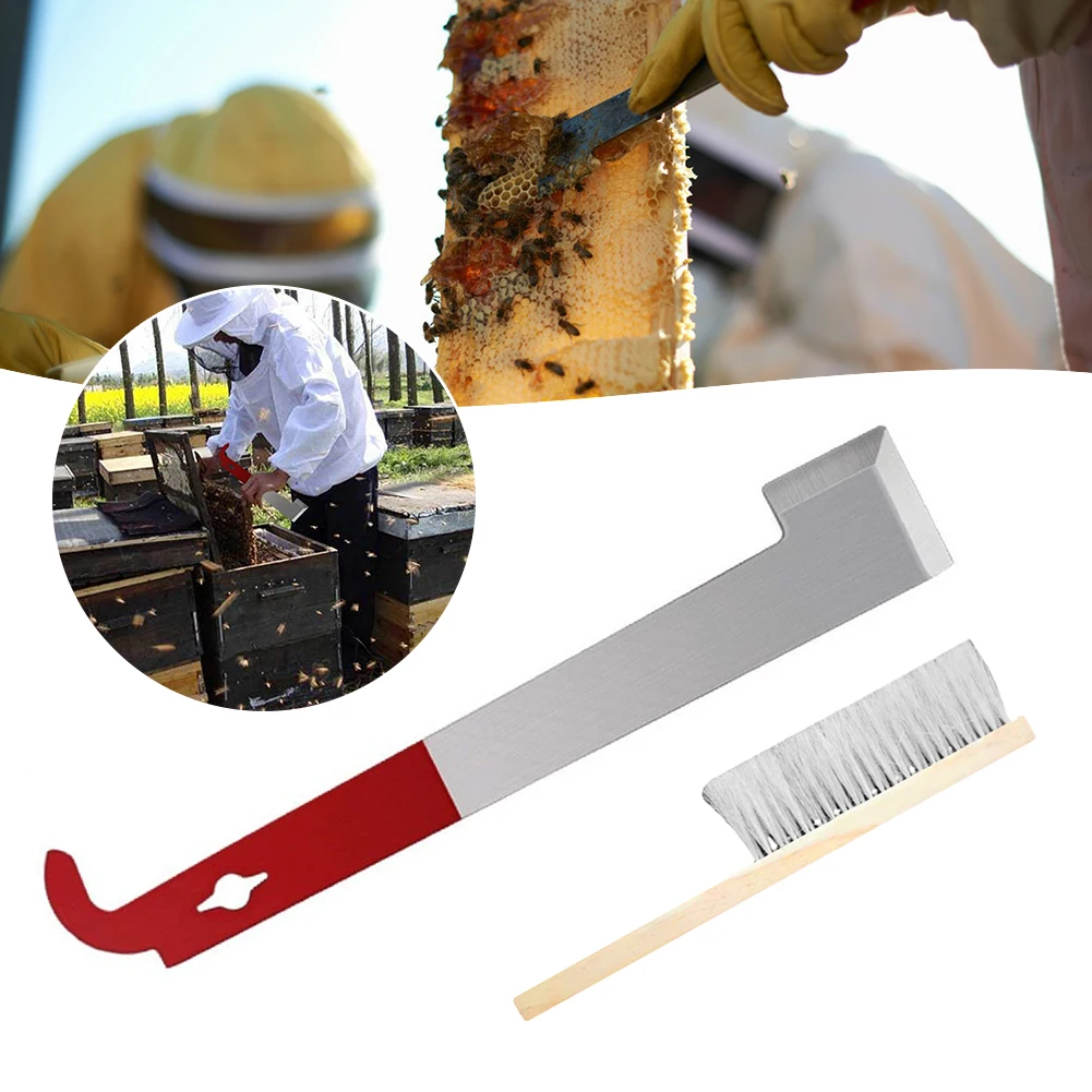 J-Style Zöpfe Bienenstock Schaber weiche praktische Bienen bürste für die Reinigung von Imkern Image