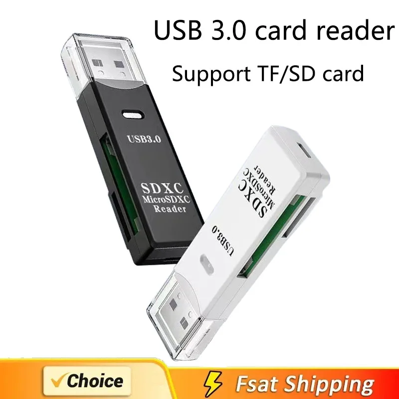 Mini High Speed 2 in 1 Multi-Kartenleser USB 3.0 Micro SD TF-Karte Speicher Flash Drive Adapter  Image