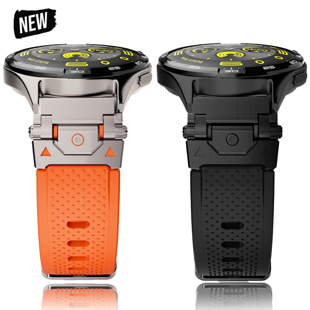 22mm Silicone Watch Straps for Huawei GT5 4 3 2 46mm Watch 4/3 Pro Ultimate Men's Smartwatch Band for Amazfit GTR 4/3/2 Balance Image