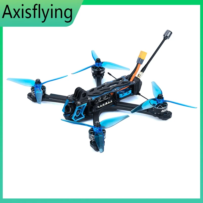 SkyCityFPV RC Axisflying Manta 5 SE FPV Drohnen-Kit 6S Squashed-X AE227-1960KV Motor Cinematic Freestyle mit GPS