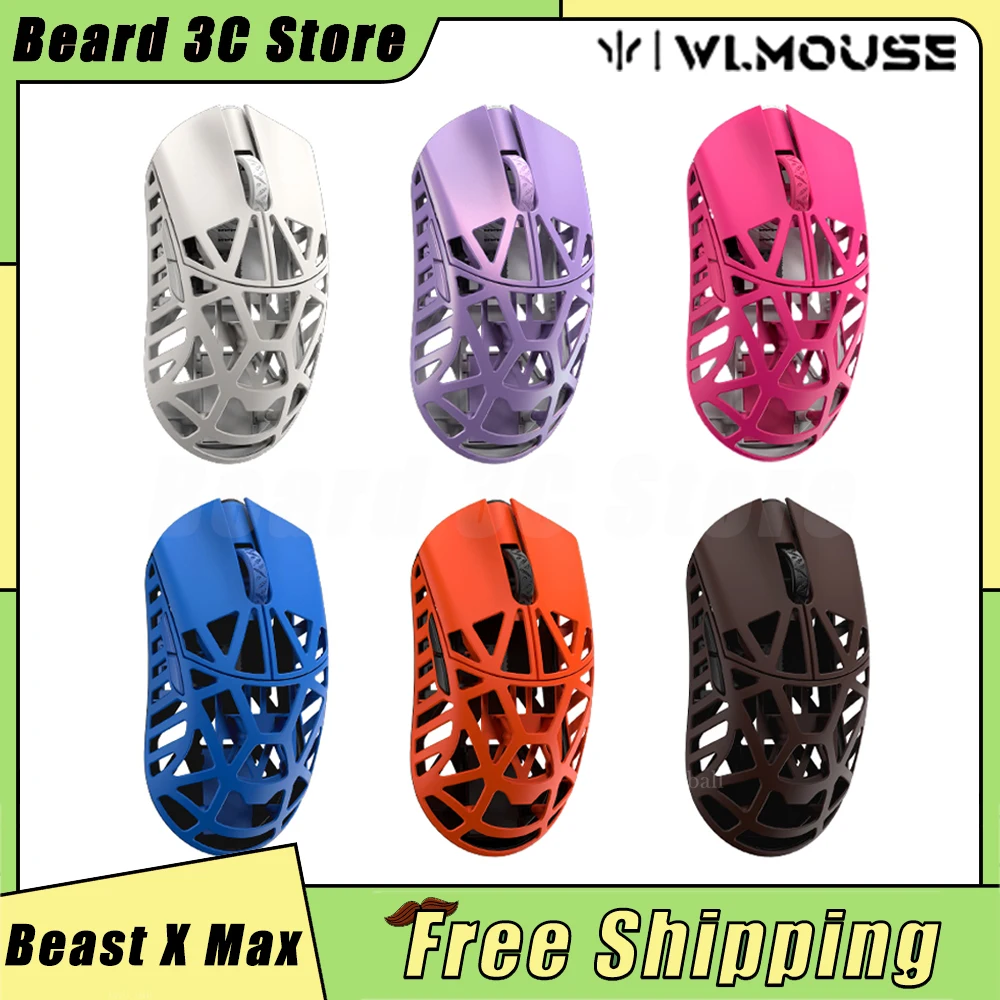 Neue WLmouse Beast X Max Drahtlose Maus 8K PAW3950HS Sensor FPS Magnesium Legierung Gaming Maus Leichte PC Gamer individuelle Geschenke Image