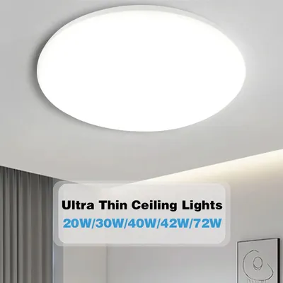 Ultra-thin Round LED Ceiling Light Bedroom Light Cool White 20W 30W LED Ceiling Light Three Proof Light Indoor Light Fixtures