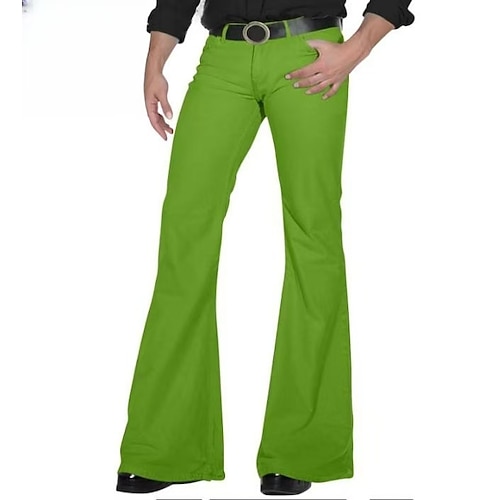 Retro Vintage 1960er Hippie Hose Schlaghosen Hippie Kostüm Herren Halloween Karneval Maskerade Party Abend Musikfestival Pride Parade Erwachsene Hose Ganzjahres Image