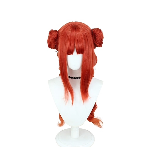 Elementar-Saga Nilu Anime Cosplay Kostüm Cosplay Perücken Cosplay-Anzüge Cosplay Perücken Halloween Maskerade Leistung Party Kleid Ärmel Weitere Accessoires Für Damen Erwachsene Image