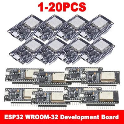 ESP32 WROOM-32 Development Board 5V USB/Type-C CH340C WiFi+Bluetooth Ultra-Low Power Consumption SPI