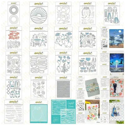 Metal Cutting Dies Stamps Stencil for Scrapbook Diary Decoration Embossing Template Newest Seashells Wedding Sentiments