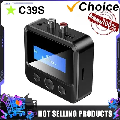 Bluetooth Audio Receiver Transmitter 5.0 EDR Wireless Adapter USB Dongle 3.5mm AUX RCA for TV PC