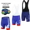 2025 FDJ Cycling Bibs Shorts Bike Tights Triathlon 19D Gel Padded Pro Lycra Bicycle Shorts