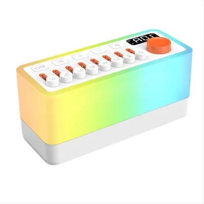 Trendy! White Noise Sleep Sound Machine with 8 Nature Sounds, Portable Bluetooth Speaker, 12 Colors