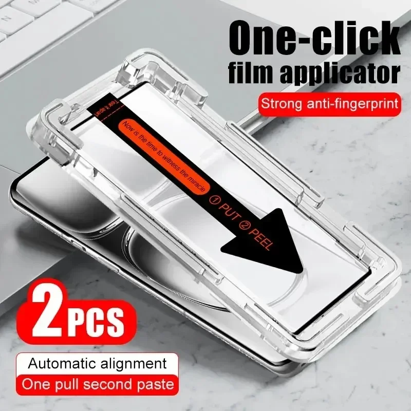Protecteur d'écran pour Smartphone Oppo Reno 12 11 10 Pro, 2 pièces, Film de protection à couverture complète, trouver X8 Pro X7 X6 X5 X3 X2, verre trempé