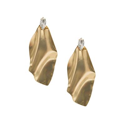 Plus Size Women's Metal Plate With Jewel Stud by ELOQUII in Gold (Size NO SIZE)