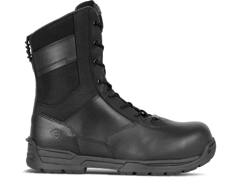 First Tactical 8in Safety Toe Side-Zip Duty Boots - Men's Black 11 US/Regular 165923-019-11-R