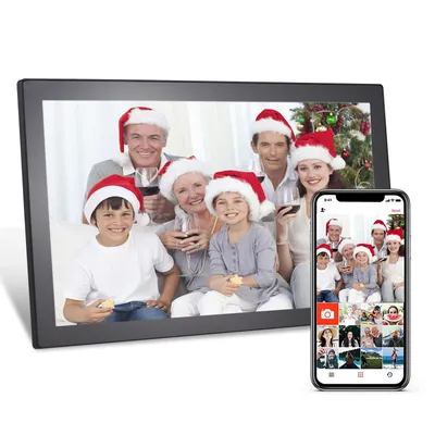 21,5-Zoll-WiFi-Digitalfotorahmen Cloud Digitaler Bilderrahmen IPS-Bildschirm Touch Control 32 GB Speicher Automatische Rotation Teilen Sie Fotos