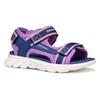 Sandale GEOX "J SANDAL AIRADYUM GI", Kinder, Gr. 26, blau (navy, lila), Textil, Synthetik, sportlich, Schuhe, Trekking Sandale, Klettschuh mit wasserfreundlicher Ausstattung