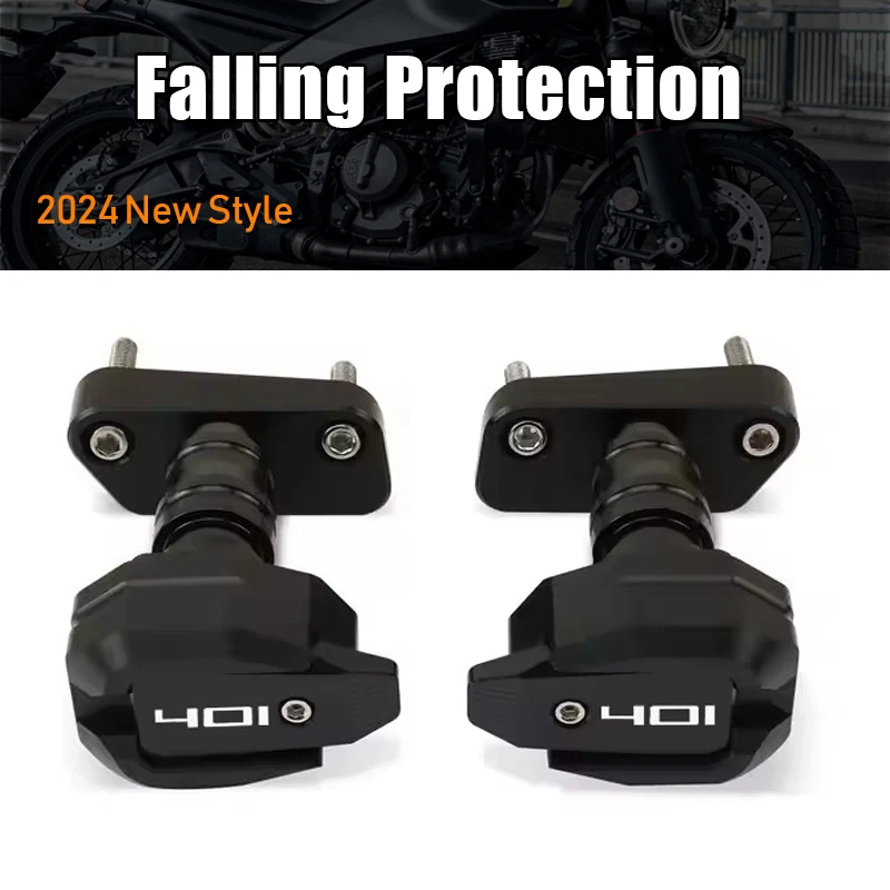 2024-2025 Motorrad Absturzsicherung Rahmen Slider Verkleidung Schutz Crash Pad Schutz Für Husqvarna 401 Svartpilen 401 Vitpilen Image