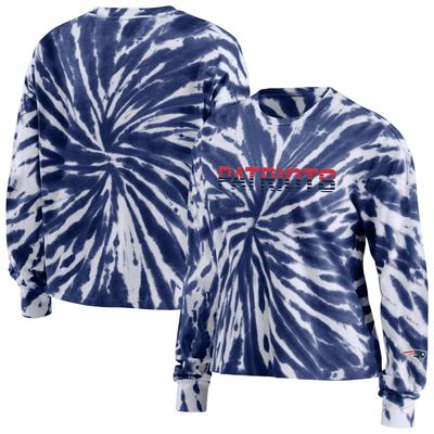 New England Patriots WEAR by Erin Andrews Langärmliges Batik-T-Shirt - Damen Image