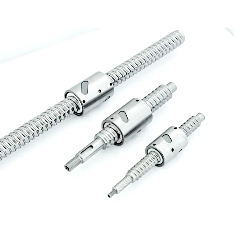 KEINE Keilnut SCI1204 SCI1605 SCI1610 200 250 300 350 400 450 500 550 600 700 mm C7-Rollenschraube mit bearbeitetem Einzelkugelmutterende Image