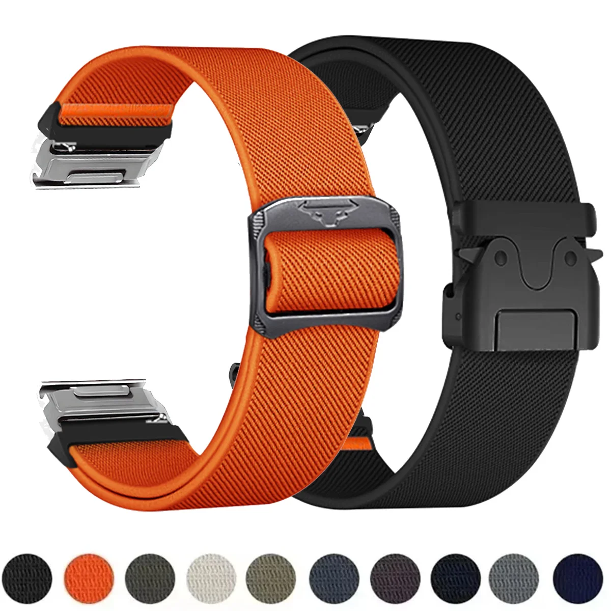 22 26 mm Nylon-Militärarmband für GARMIN FENIX 8 7 7X PRO 6X Weicher, verschleißfester Armbandkörper für 965 Instinctive Ersatzarmband Image