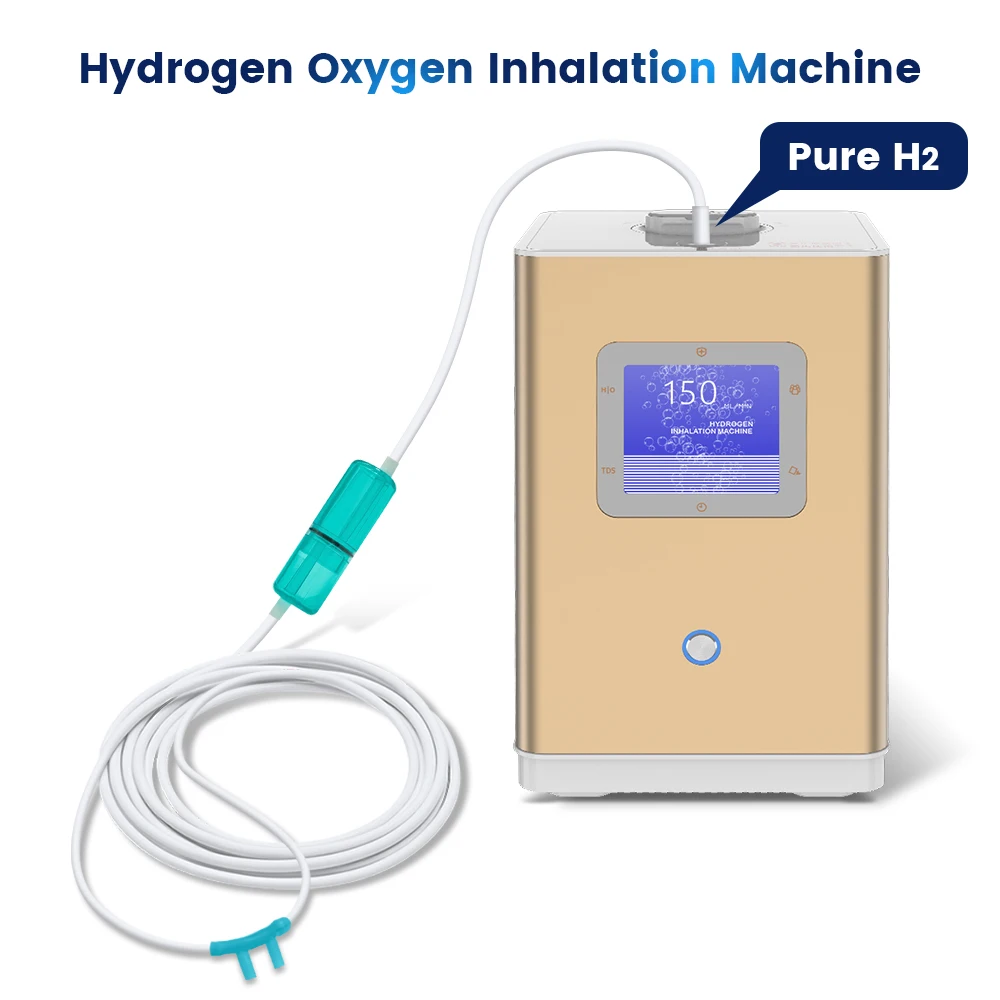 CAWOLO Wasserstoffgenerator, 150 ml Wasserstoff-Sauerstoff-Inhalationsmaschinentherapie, 99,99 % Reinheit, Wasserstoff-Inhalationsgerät Image