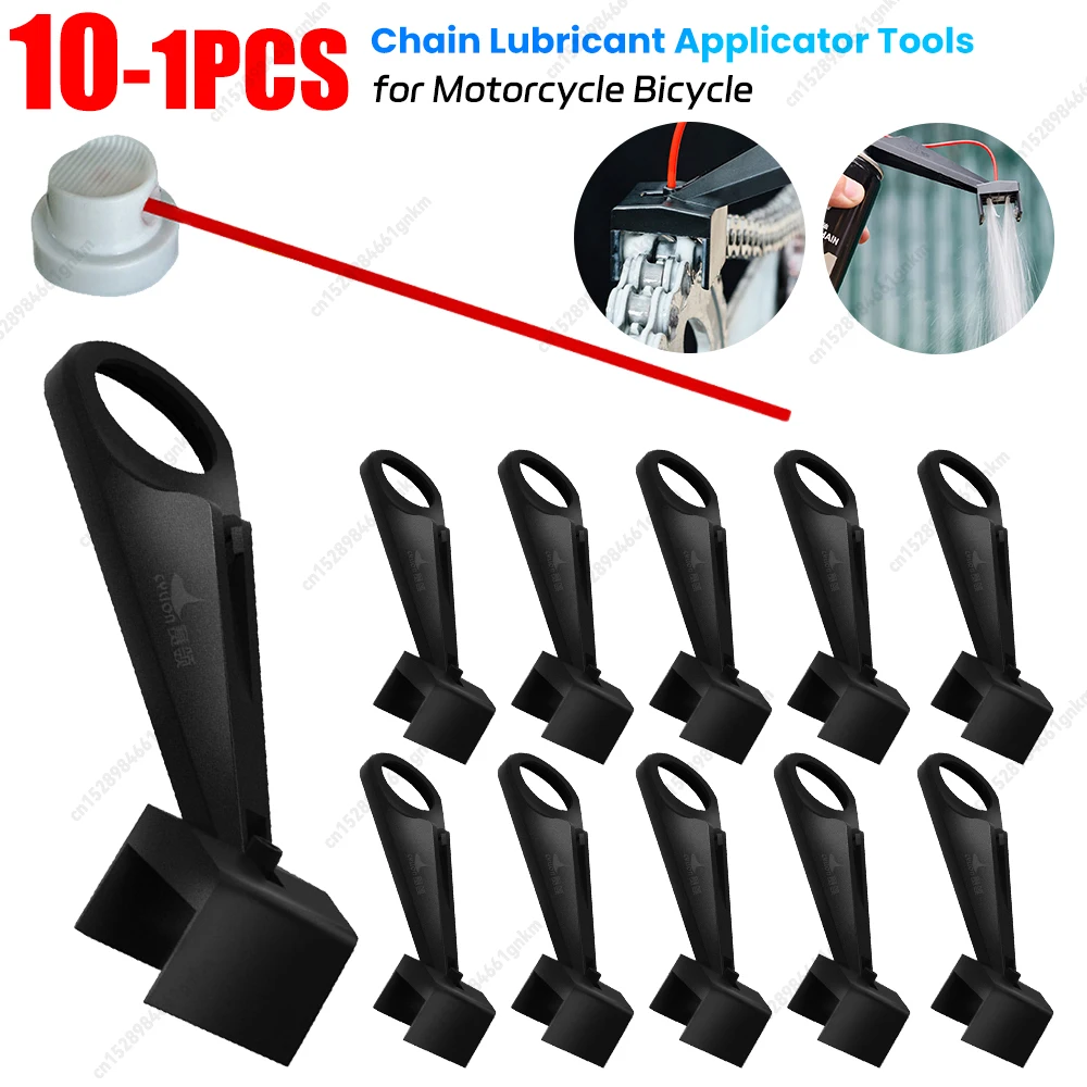 10-1PCS Motorrad Kette Schmiermittel Applikator Werkzeug Fett Schmierung Kit Kette Luber Öler Reiniger Motorrad Fahrrad Wartung Image