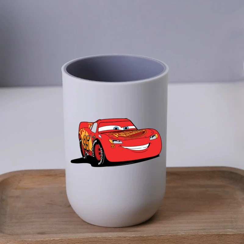 Lightning McQueen 300ML Kinder Cartoon Zahnbürste Tasse McQueen Geschenk Tasse Kinder Auto Film Tasse Geburtstag Weihnachten Geschenk Image